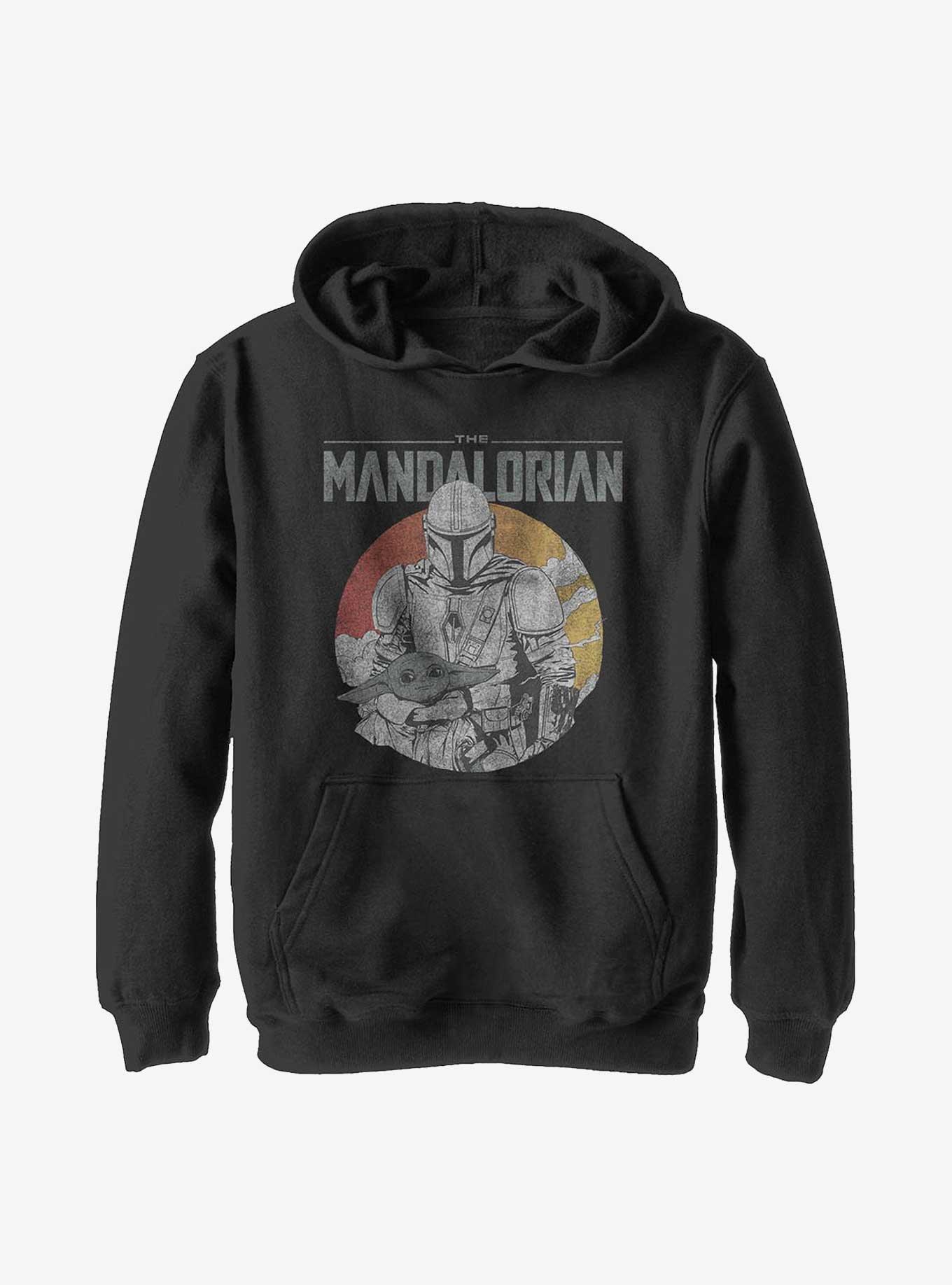 Star Wars The Mandalorian Rider With Child Youth Hoodie, , hi-res