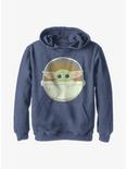Star Wars The Mandalorian Simple Carriage Youth Hoodie, NAVY HTR, hi-res
