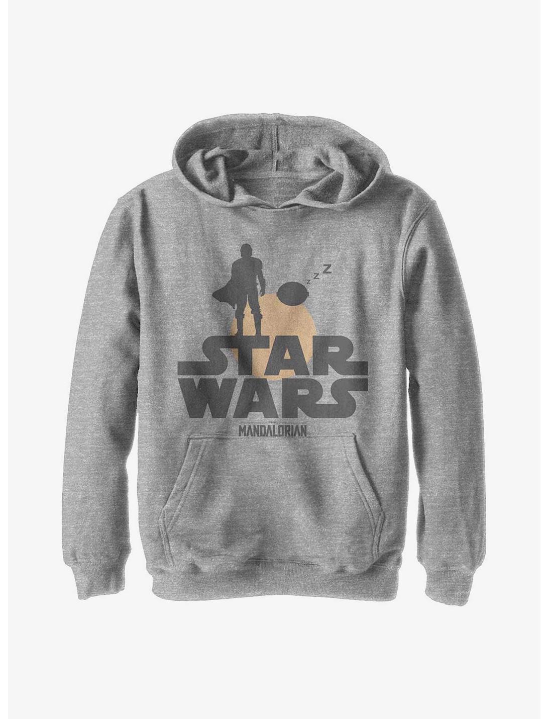 Star Wars The Mandalorian Sunset Duo Youth Hoodie, ATH HTR, hi-res