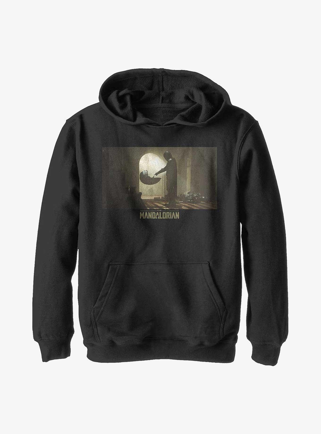 Star Wars The Mandalorian Tinted Scene Youth Hoodie, BLACK, hi-res