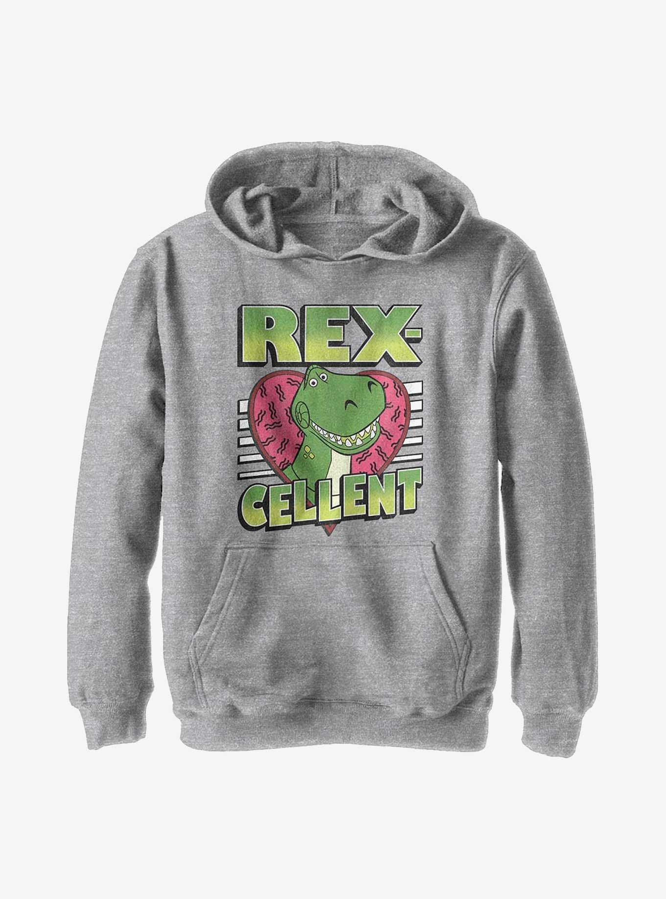 Disney Pixar Toy Story Rexcellent Heart Youth Hoodie, , hi-res