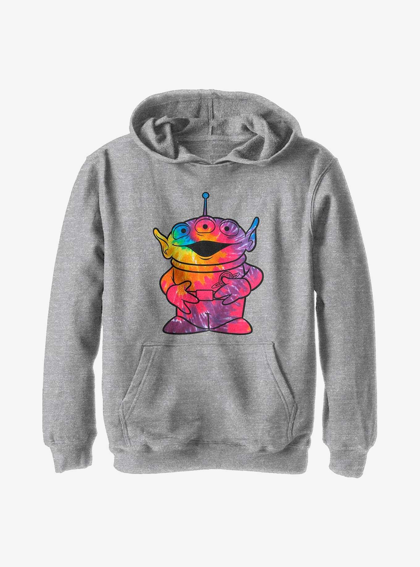 Disney Pixar Toy Story Tie Dye Alien Youth Hoodie, ATH HTR, hi-res