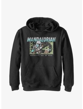 Plus Size Star Wars The Mandalorian Macaroon Chase Youth Hoodie, , hi-res