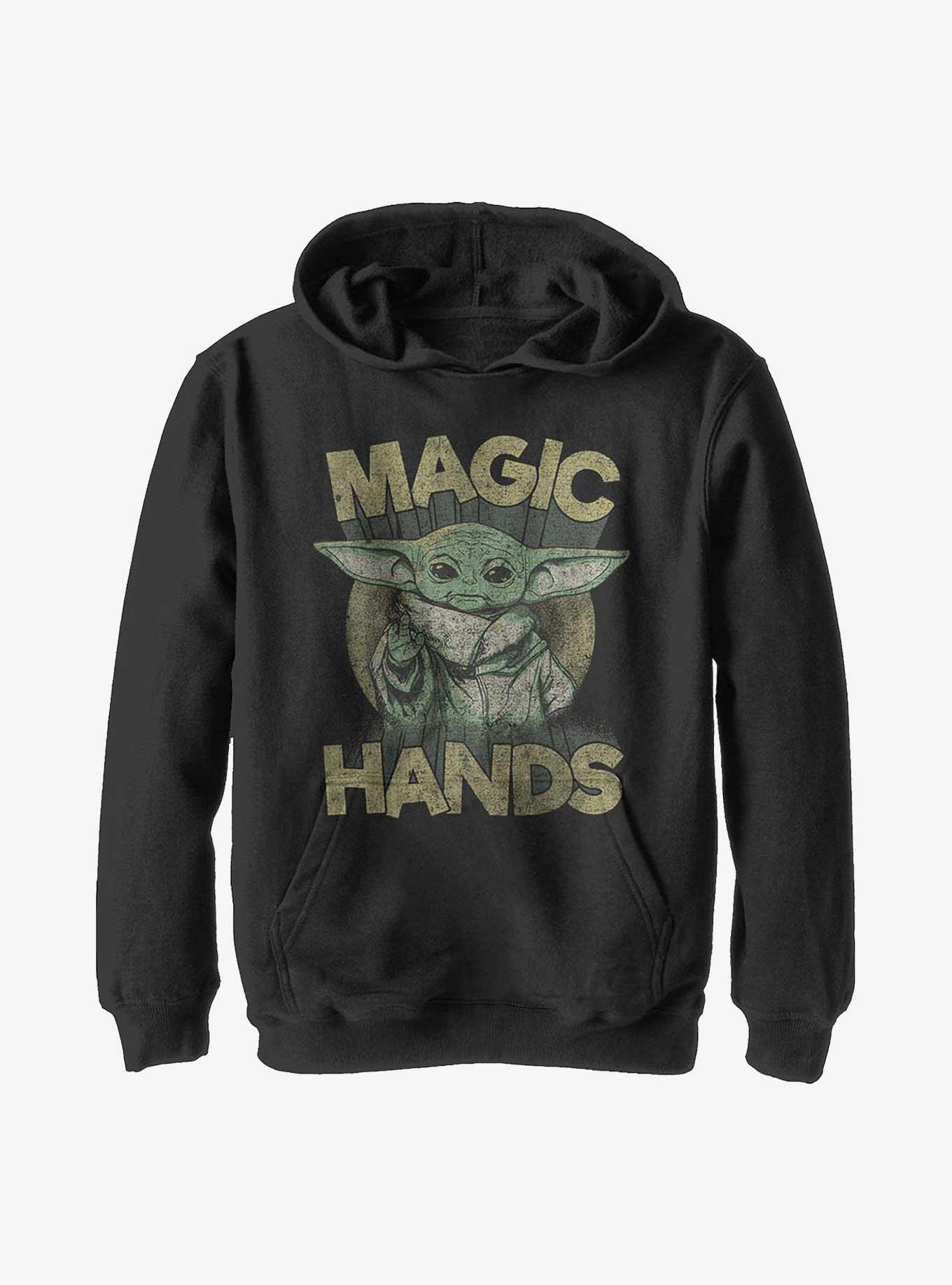 Star Wars The Mandalorian Magic Hands Youth Hoodie, BLACK, hi-res