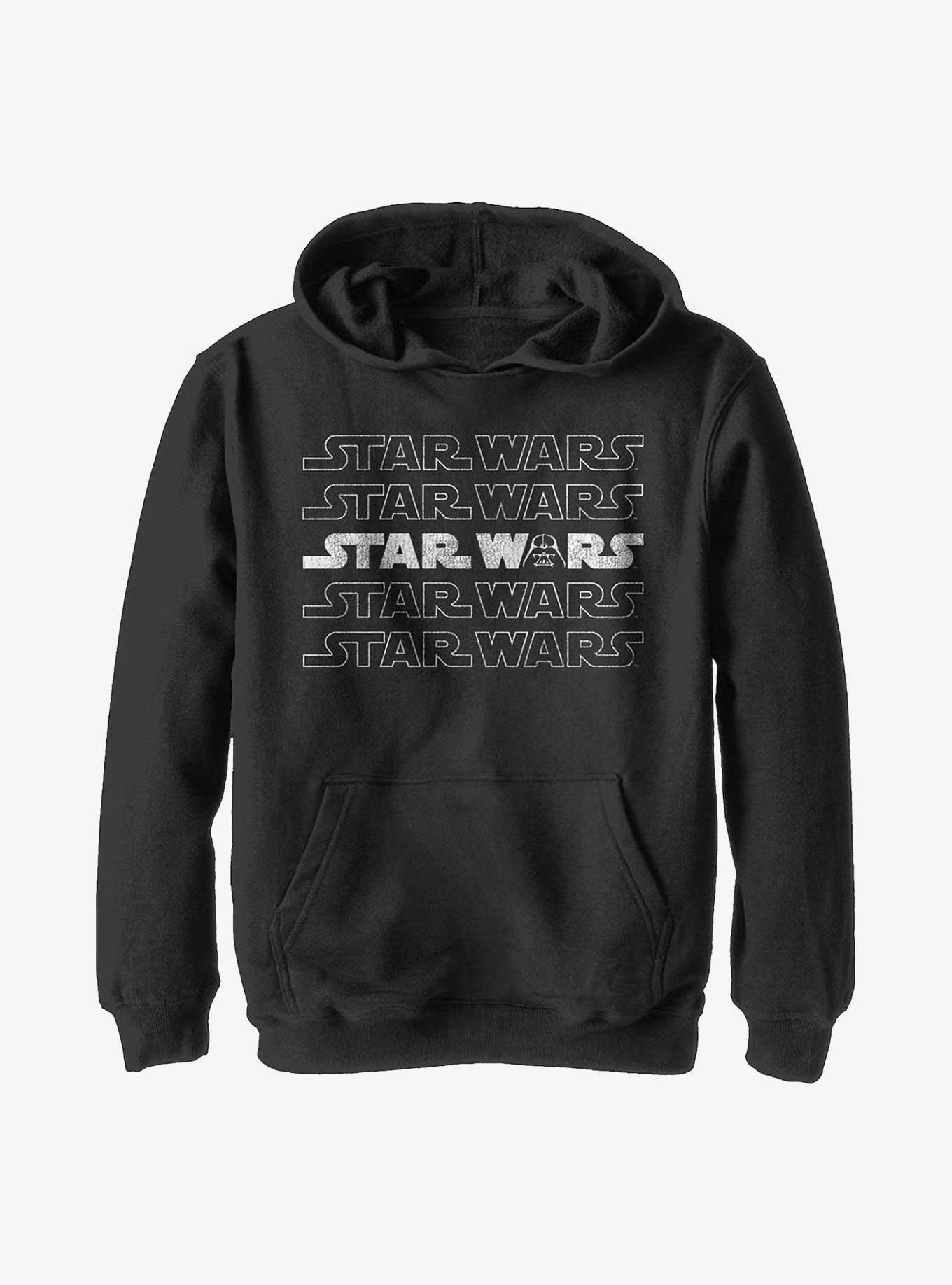 Star Wars Logo Darth Vader Youth Hoodie, , hi-res