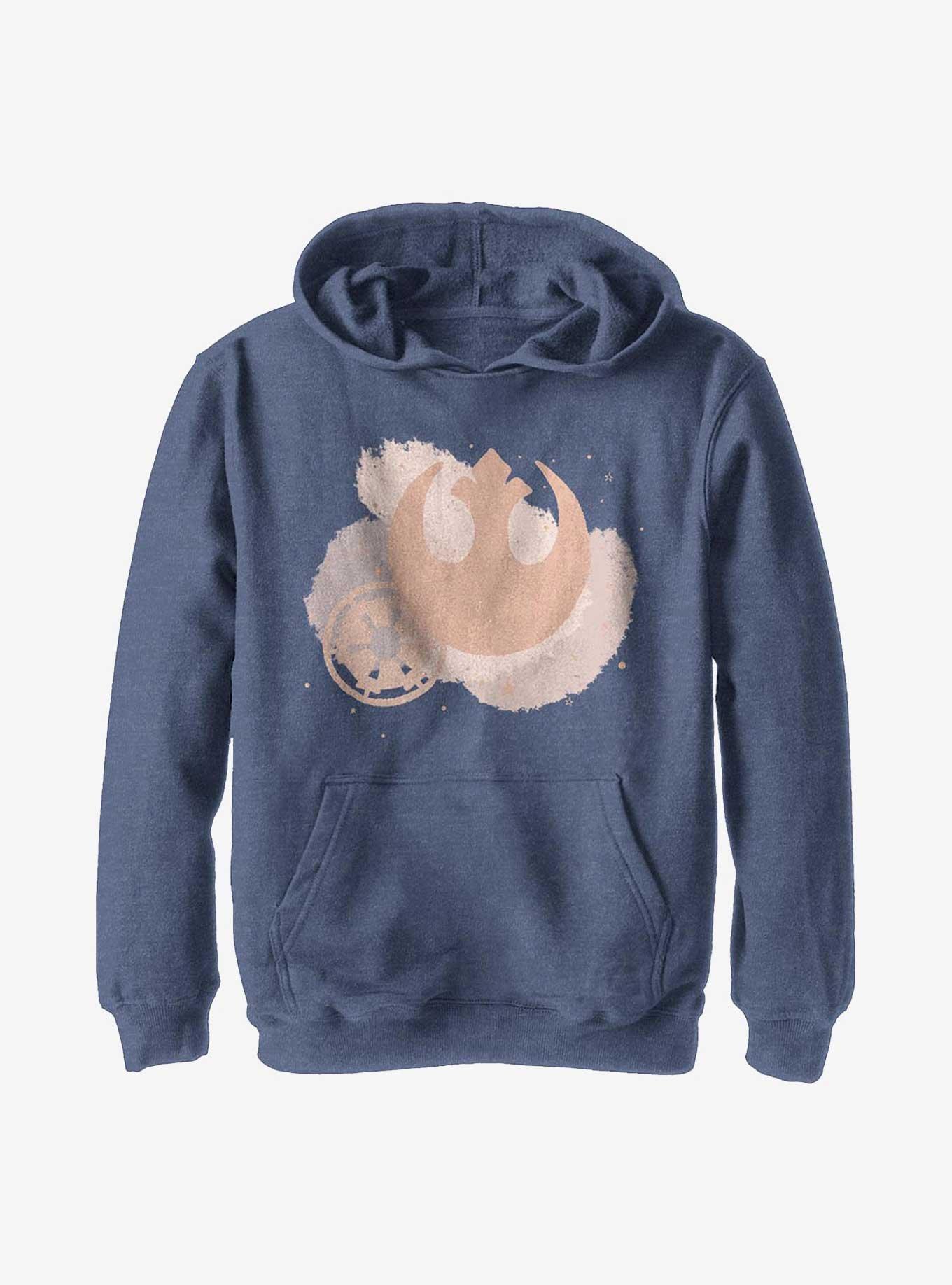 Star Wars Minimal Brush Logos Youth Hoodie, , hi-res