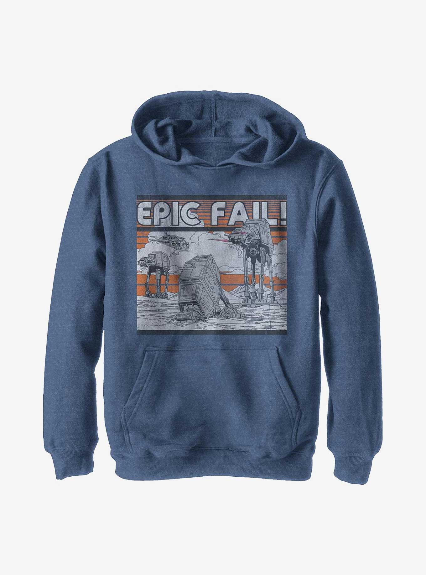 Star Wars Epic Fail Youth Hoodie, NAVY HTR, hi-res