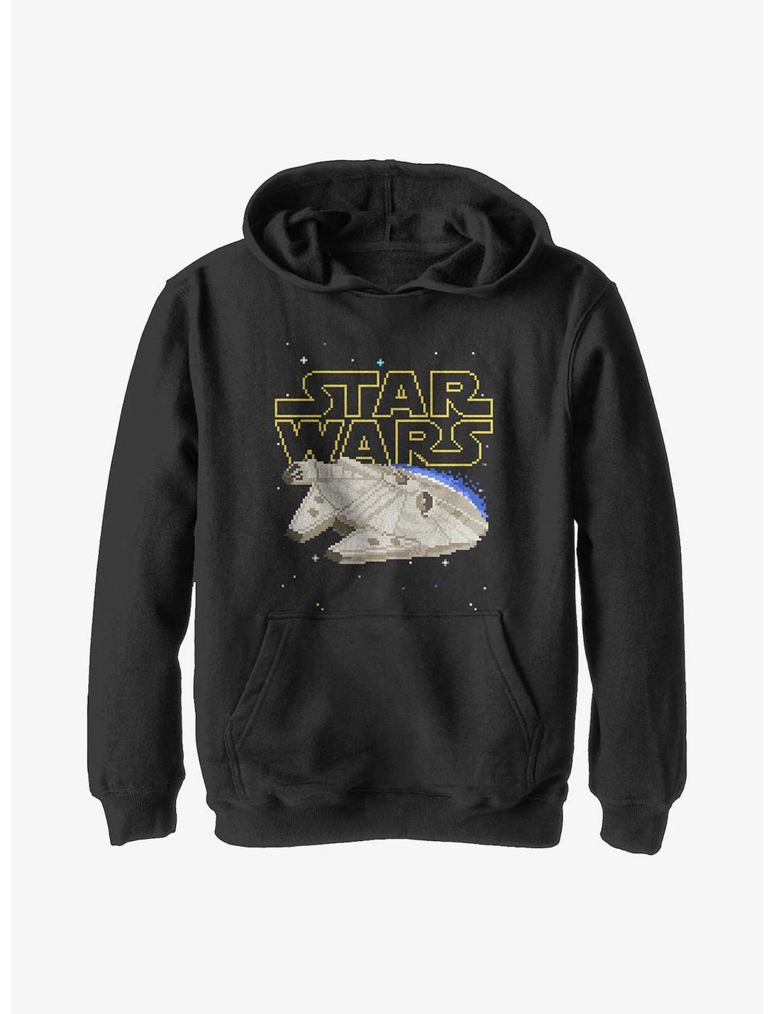 Star Wars Falcon Squared Youth Hoodie, BLACK, hi-res