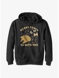 Star Wars Gingerbread Falcon Youth Hoodie, BLACK, hi-res