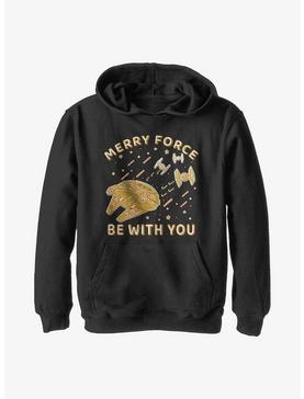 Star Wars Gingerbread Falcon Youth Hoodie, , hi-res