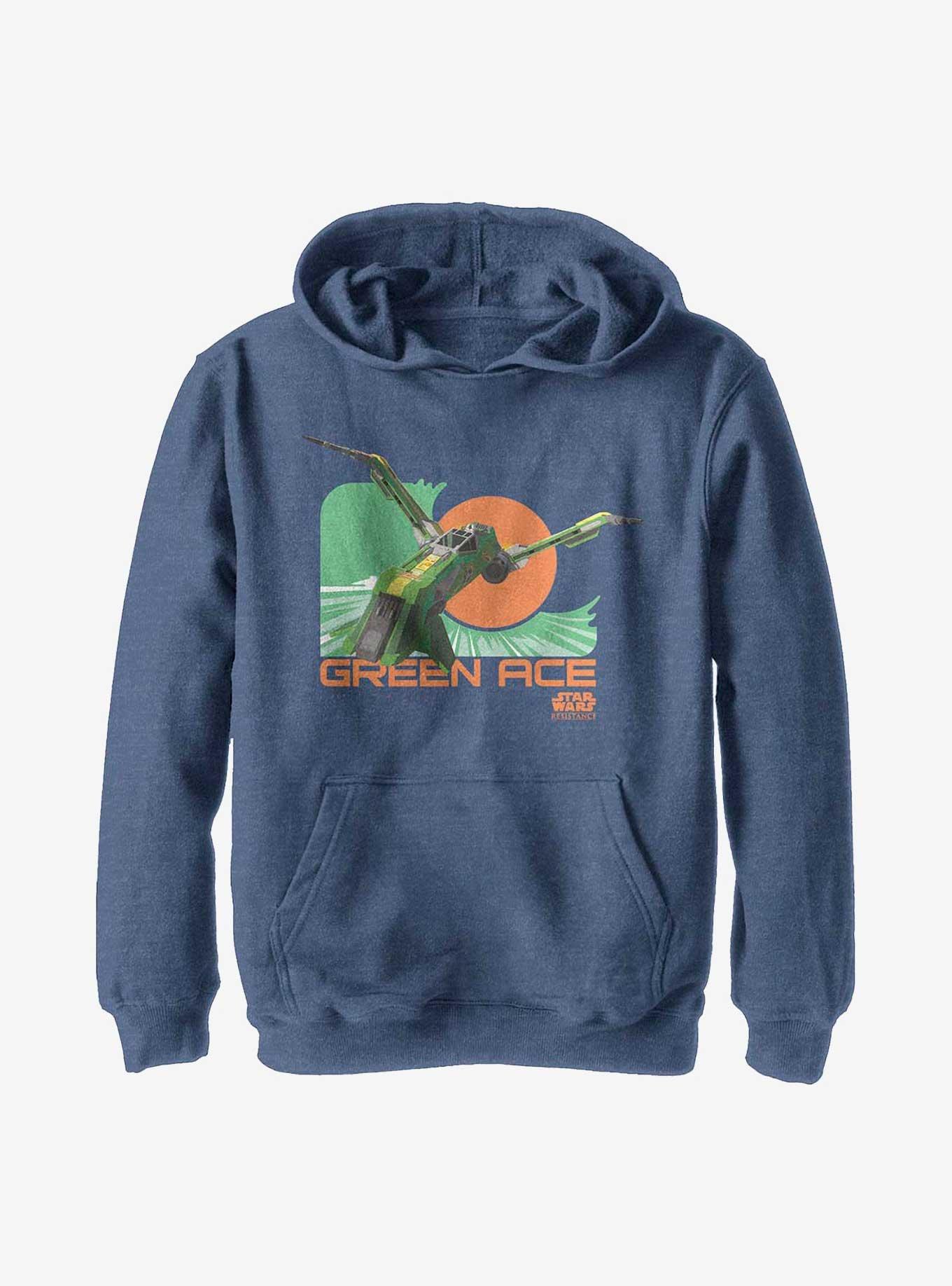 Star Wars Green Ace Youth Hoodie, , hi-res