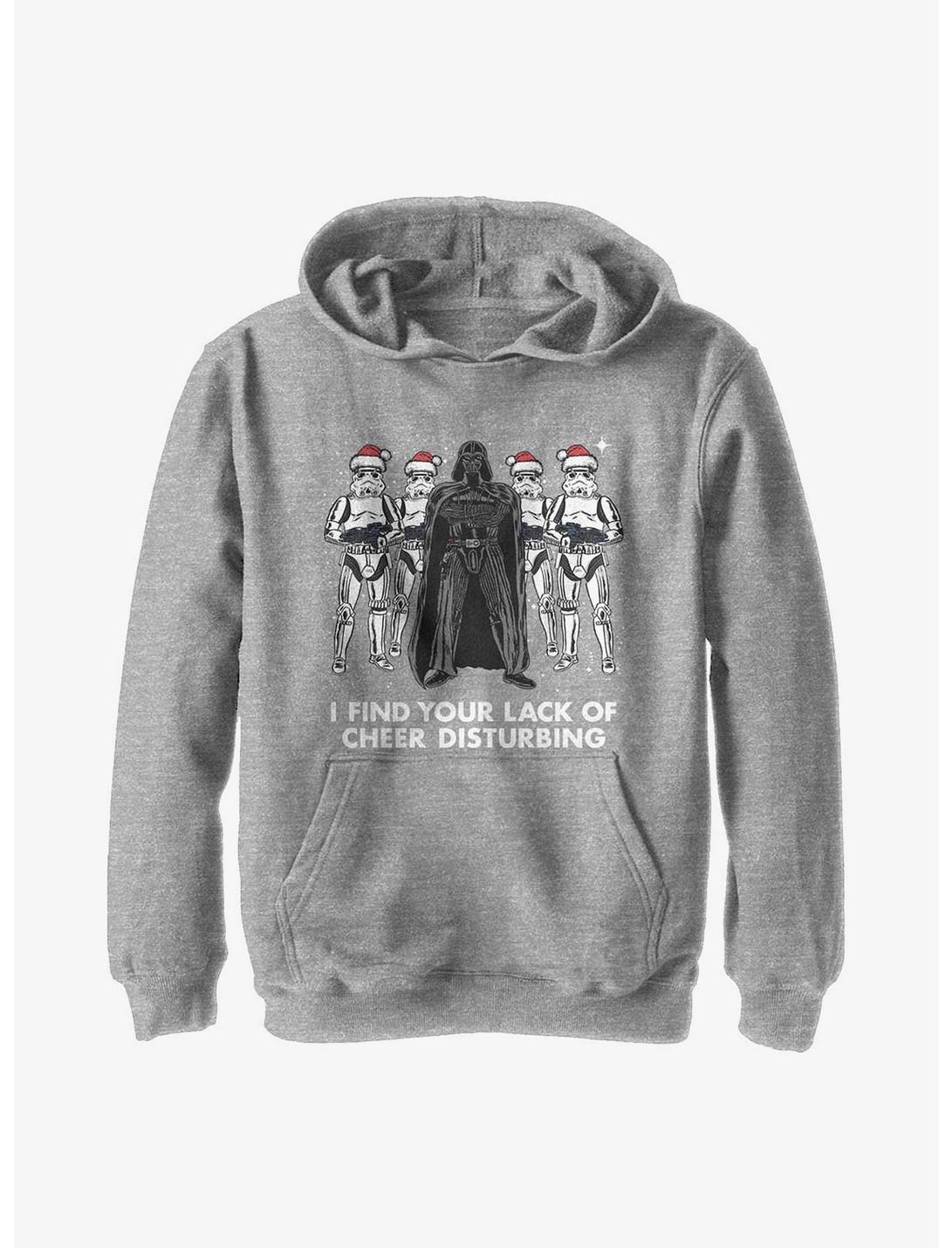 Star Wars Holiday Cheer Youth Hoodie, ATH HTR, hi-res