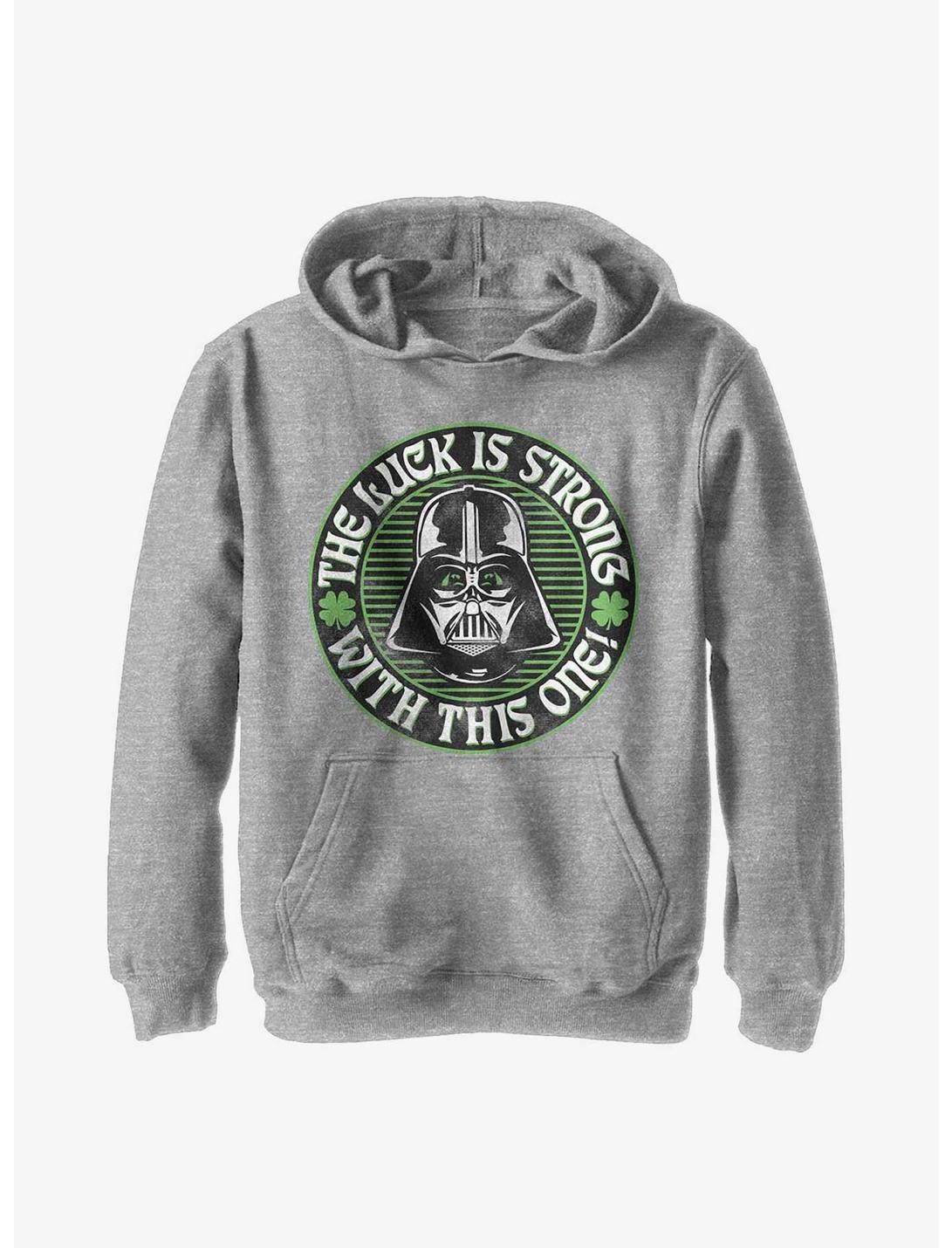 Star Wars Luck Is Strong Youth Hoodie, ATH HTR, hi-res