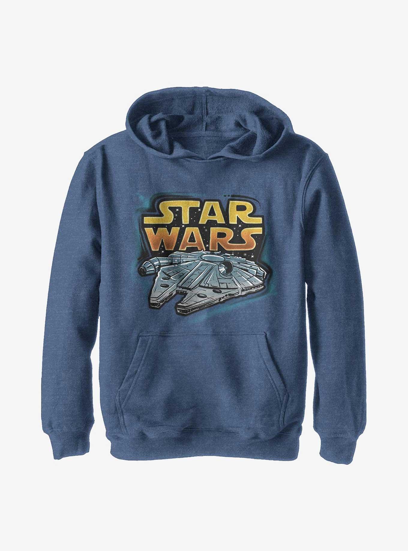 Star Wars Millenium Falcon Youth Hoodie, NAVY HTR, hi-res