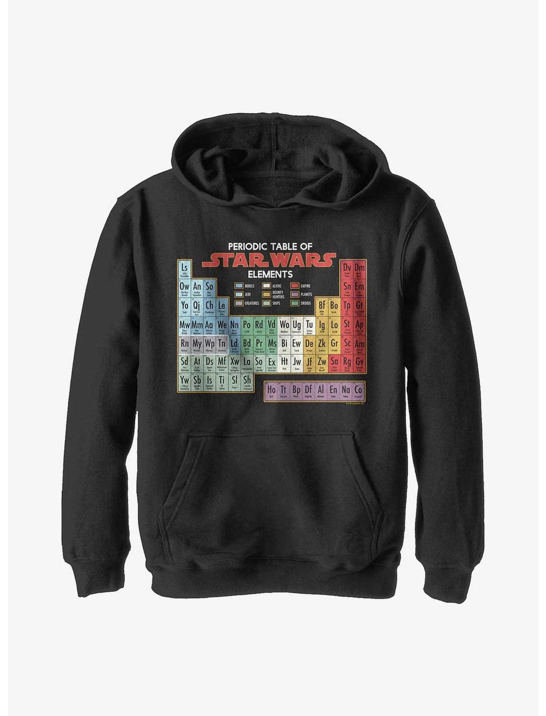 Plus Size Star Wars Periodic Table Youth Hoodie, BLACK, hi-res
