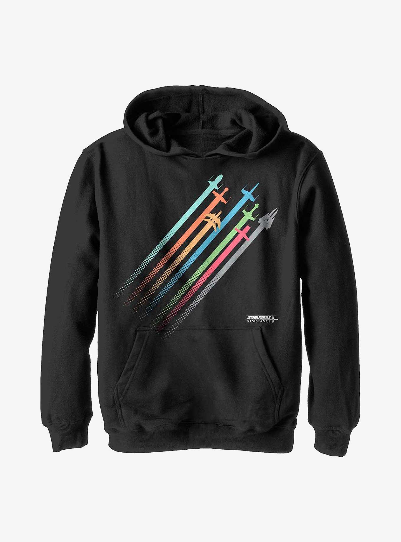 Star Wars Plane Lines Youth Hoodie, BLACK, hi-res