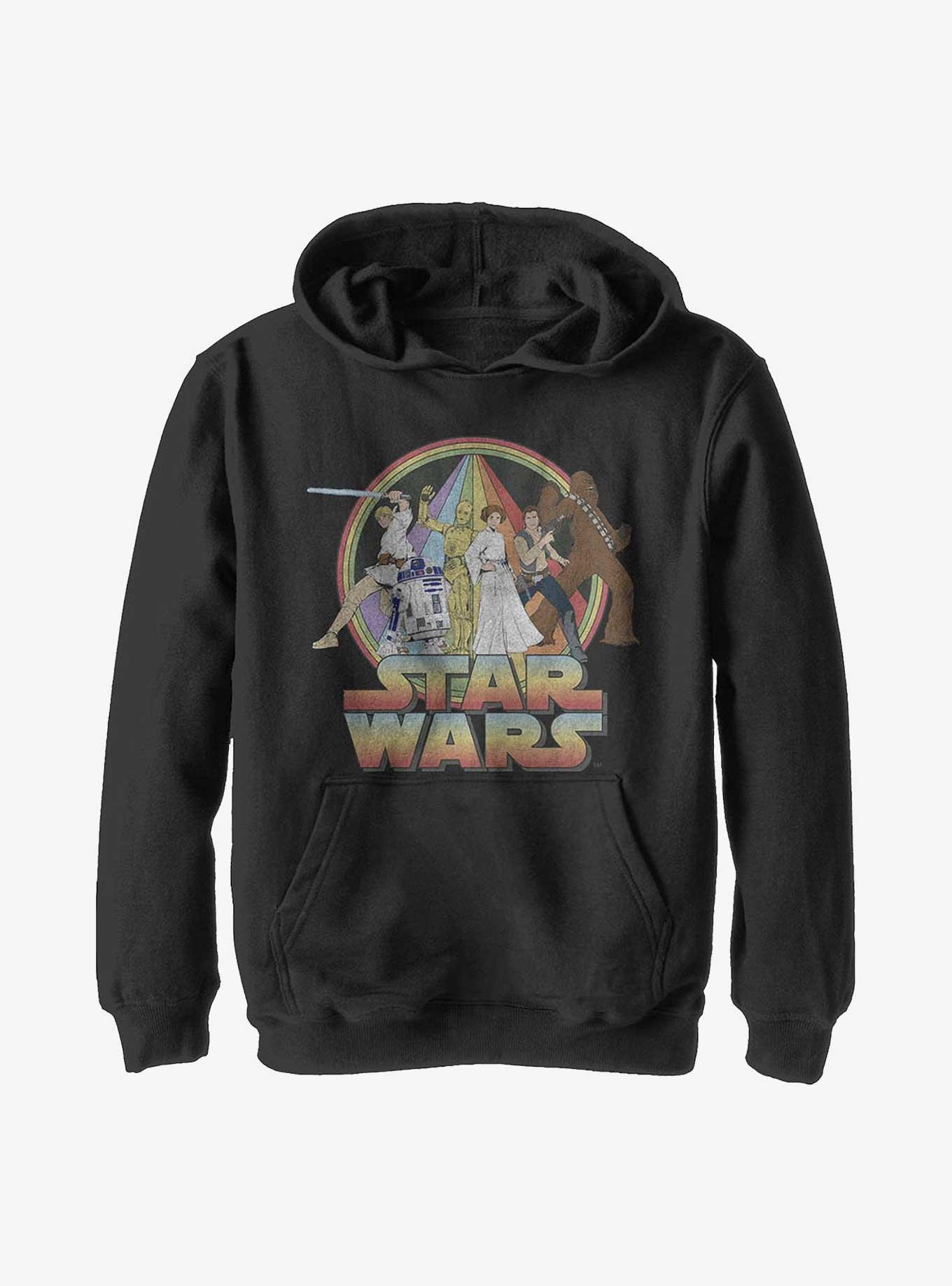 Star Wars Psychedelic Star Wars Youth Hoodie, BLACK, hi-res