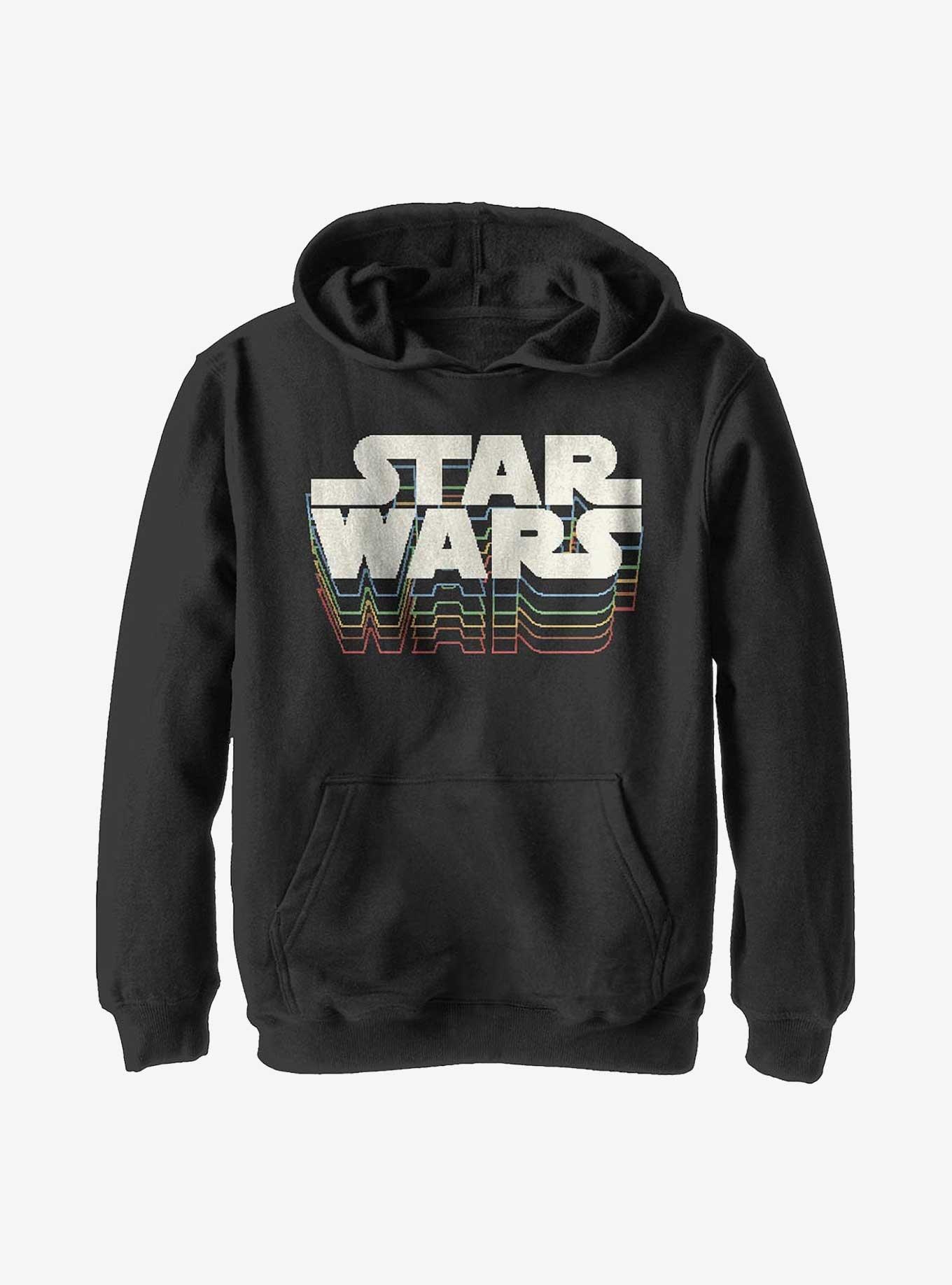 Star Wars Retro Gradient Logo Youth Hoodie, , hi-res
