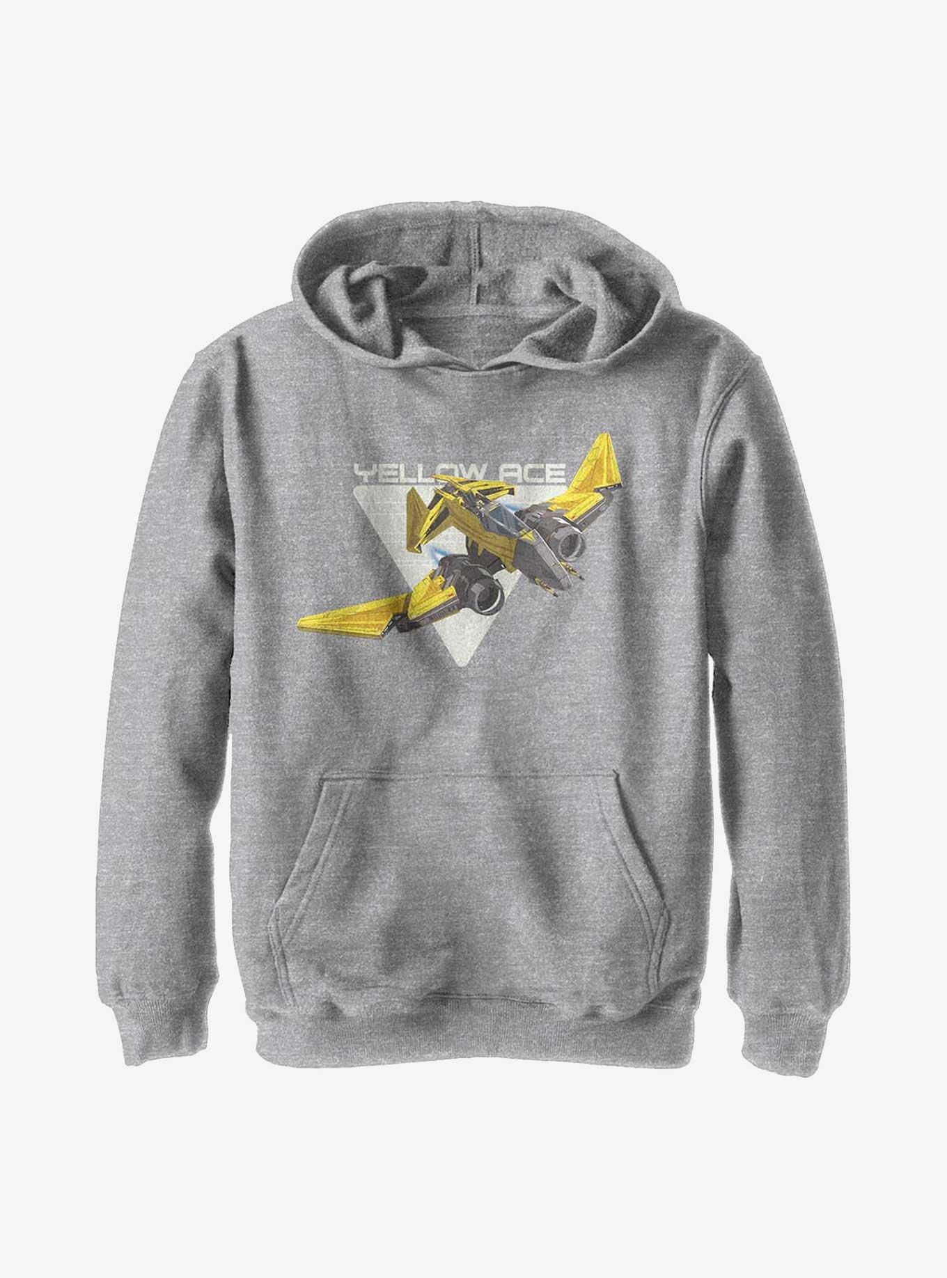 Star Wars Yellow Ace Youth Hoodie, ATH HTR, hi-res