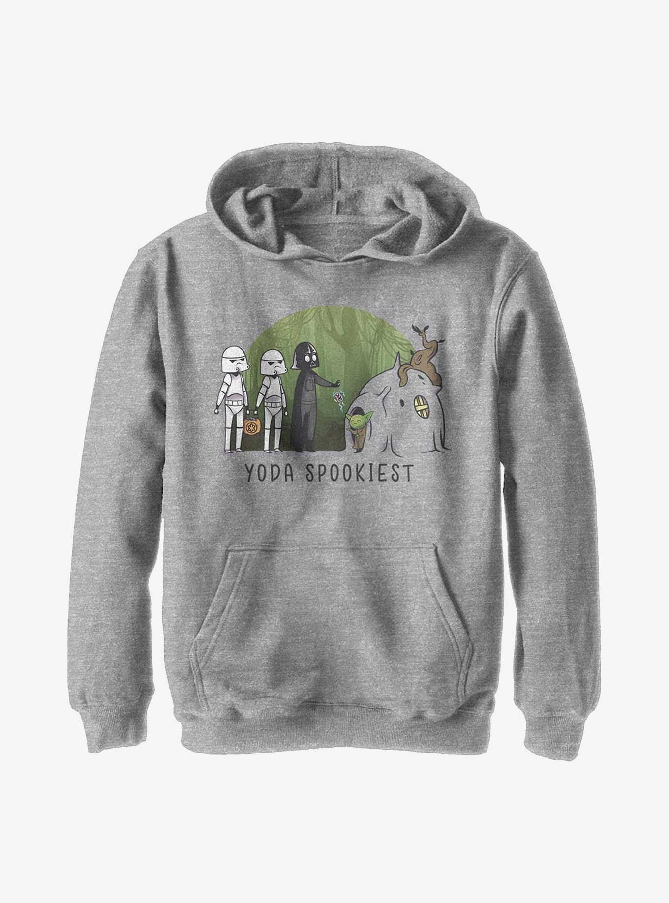 Star Wars Yoda Spookiest Youth Hoodie, ATH HTR, hi-res