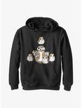Star Wars Episode VIII: The Last Jedi BB-8 And Porgs Youth Hoodie, BLACK, hi-res