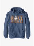 Plus Size Star Wars Episode VIII: The Last Jedi Just Roll Youth Hoodie, NAVY HTR, hi-res