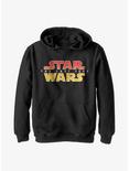 Star Wars Episode VIII: The Last Jedi Textured Logo Youth Hoodie, BLACK, hi-res