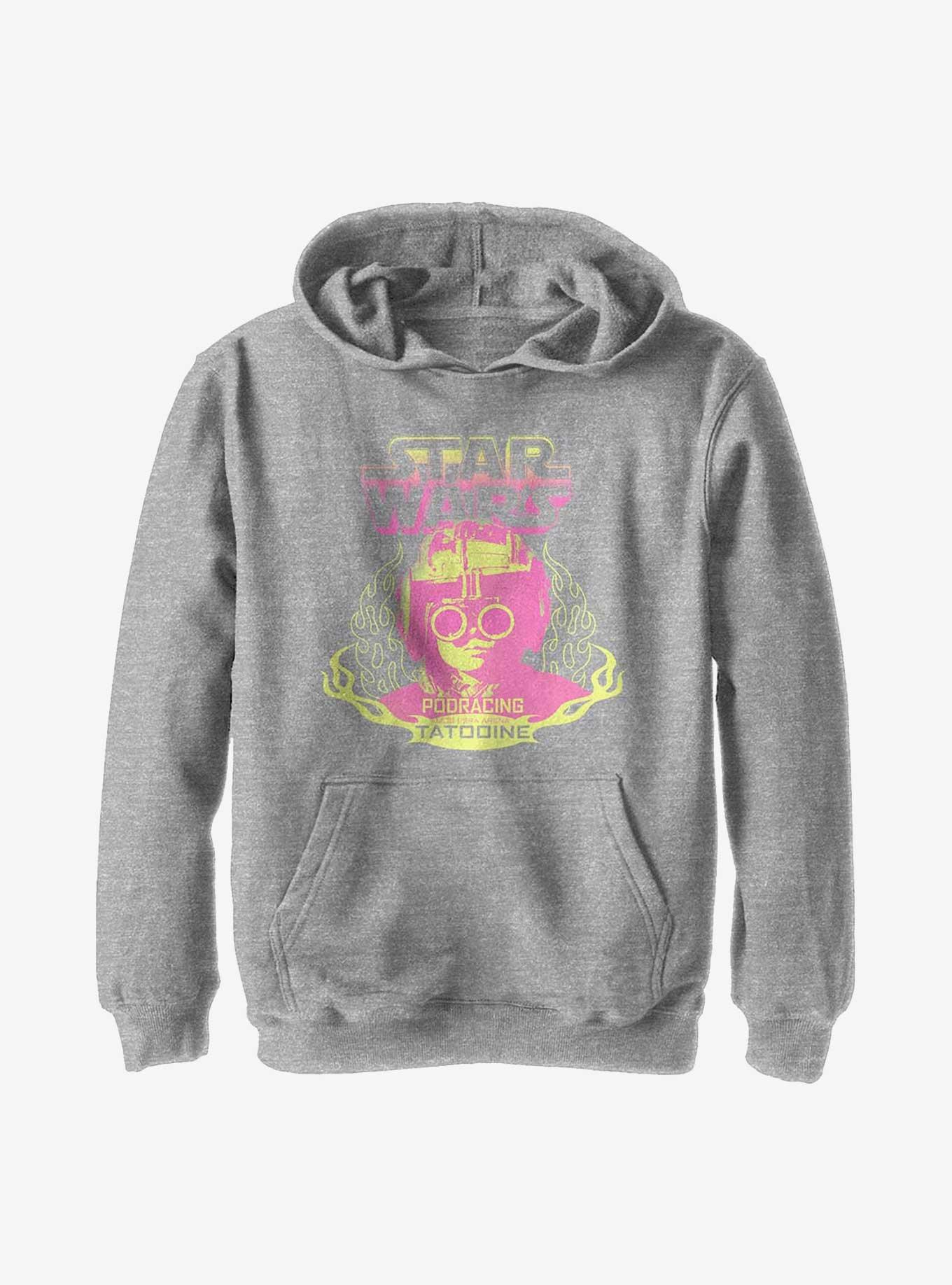 Star Wars Anakin In Flames Youth Hoodie, ATH HTR, hi-res