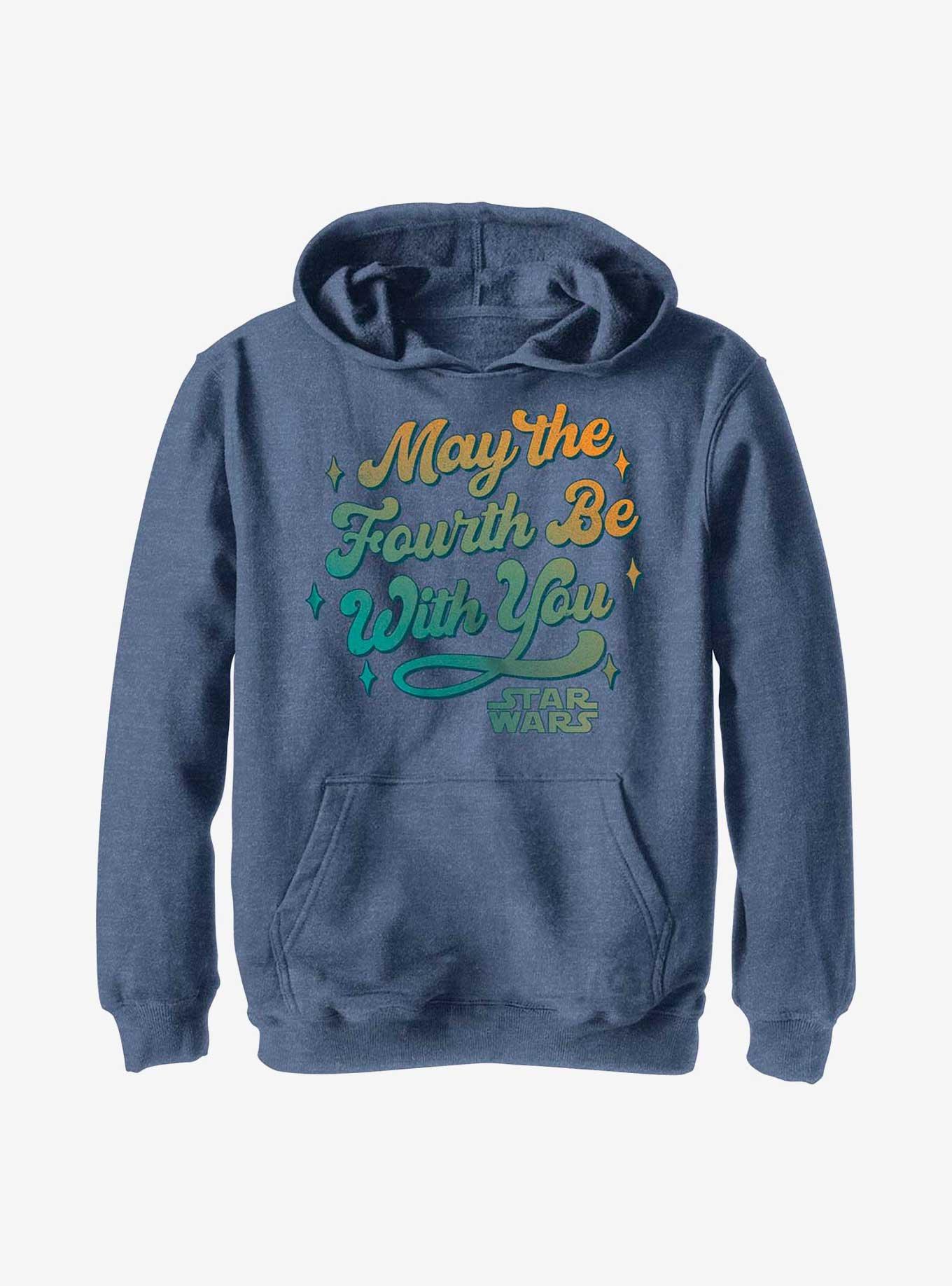 Star Wars Celebrate The Fourth Youth Hoodie, NAVY HTR, hi-res view 1
