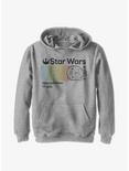 Star Wars Millennium Falcon Colored Youth Hoodie, ATH HTR, hi-res