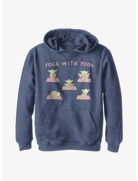 Star Wars Yoga With Yoda Youth Hoodie, , hi-res