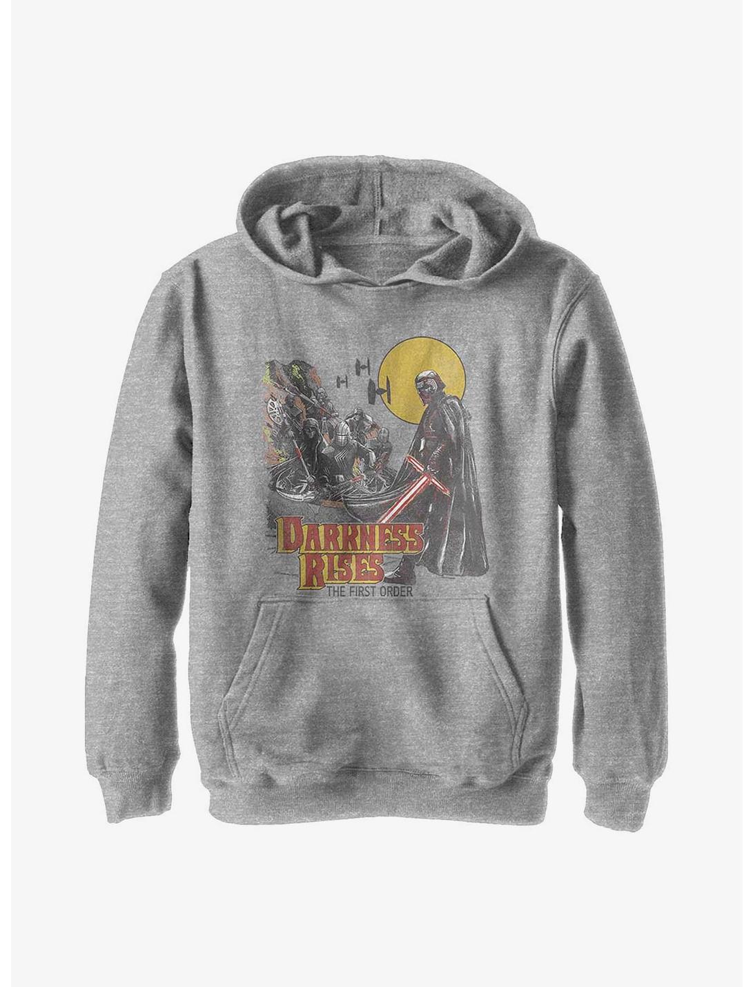 Star Wars Episode IX: The Rise Of Skywalker Darkness Rising Youth Hoodie, ATH HTR, hi-res