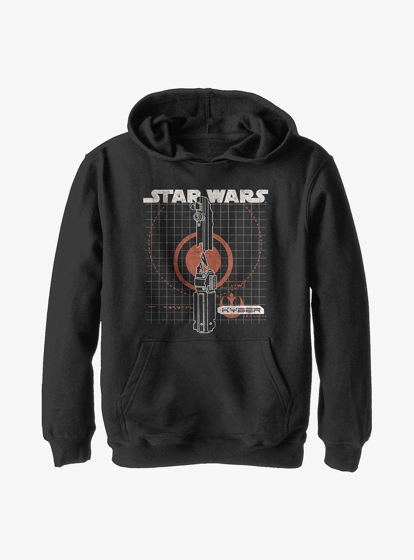 Star Wars Episode IX: The Rise Of Skywalker Kyber Youth Hoodie, BLACK, hi-res