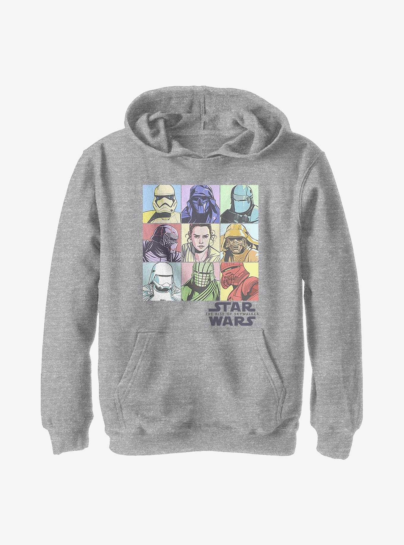 Star Wars Episode IX: The Rise Of Skywalker Pastel Rey Boxes Youth Hoodie, , hi-res