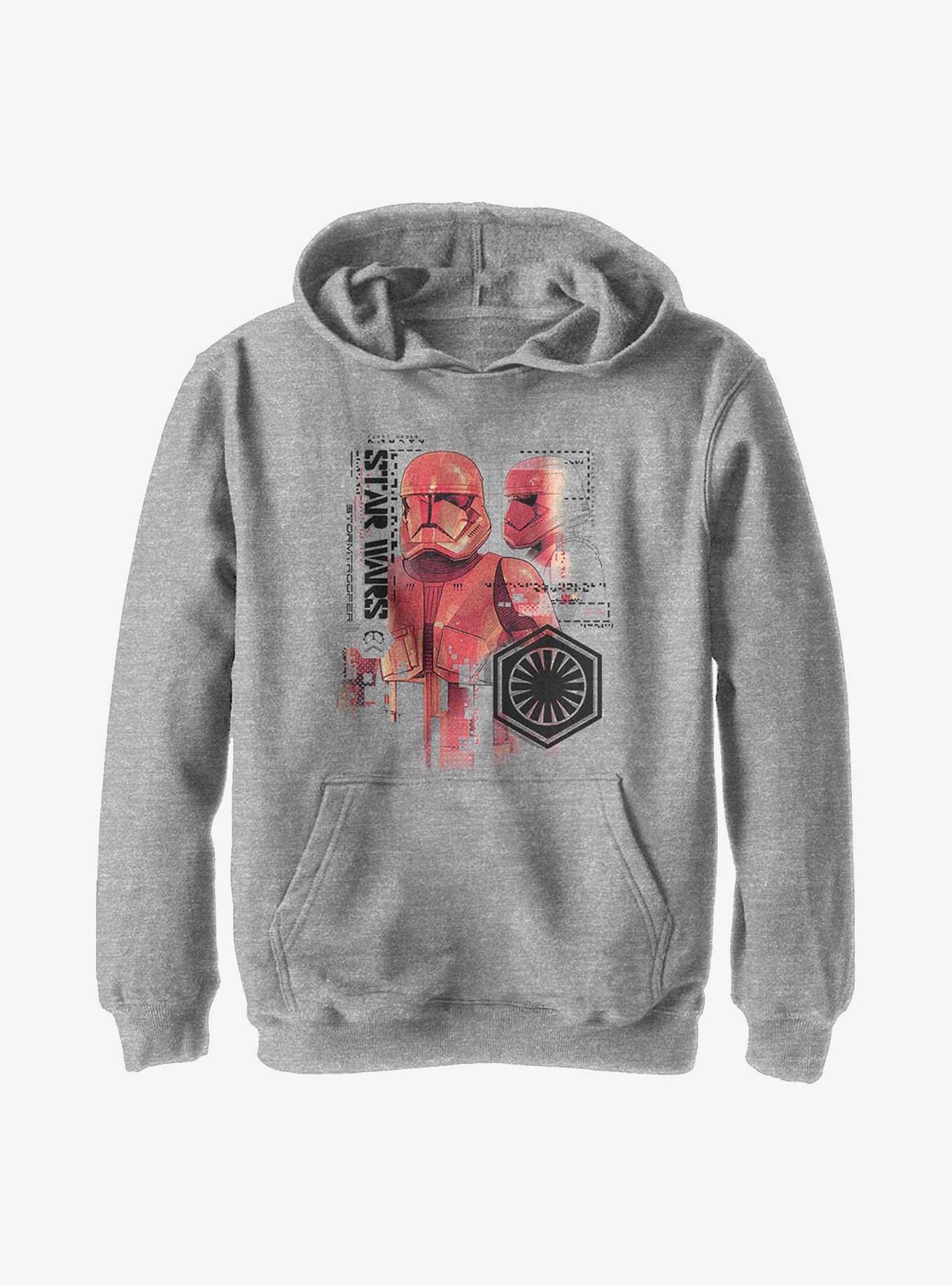 Star Wars Episode IX: The Rise Of Skywalker Red Trooper Schematic Youth Hoodie, , hi-res