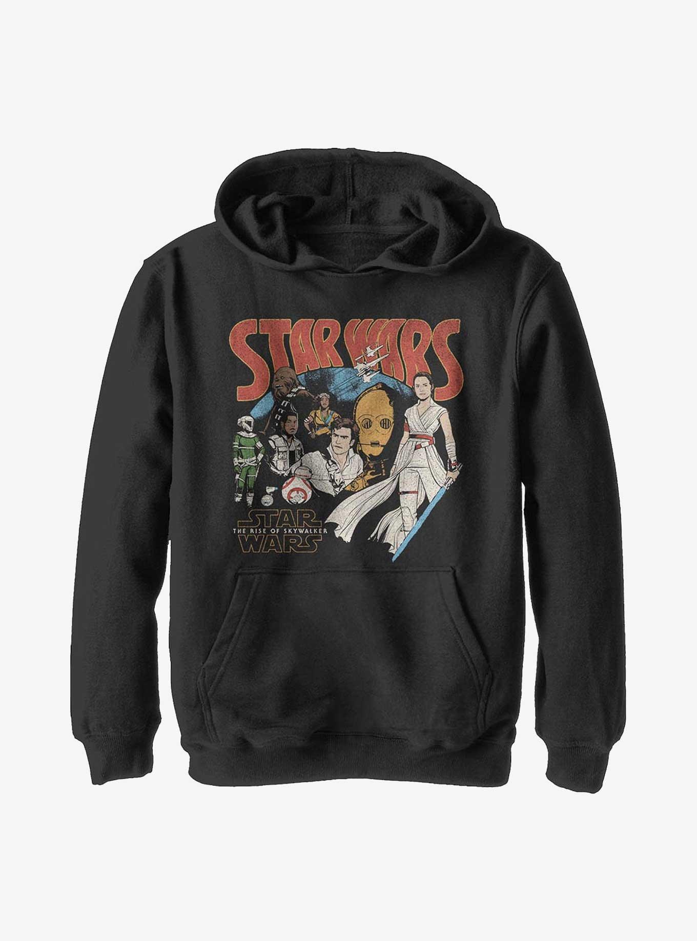 Star Wars Episode IX: The Rise Of Skywalker Retro Buddies Youth Hoodie, , hi-res