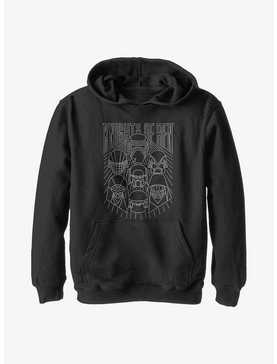 Star Wars Episode IX: The Rise Of Skywalker Simple Outlines Youth Hoodie, , hi-res