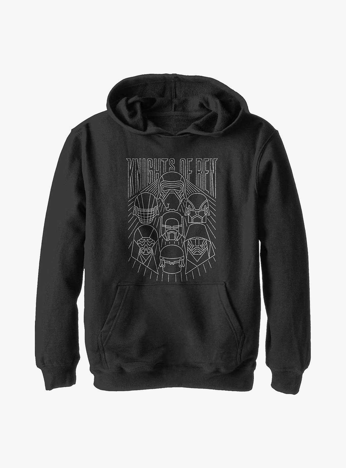 Star Wars Episode IX: The Rise Of Skywalker Simple Outlines Youth Hoodie, , hi-res