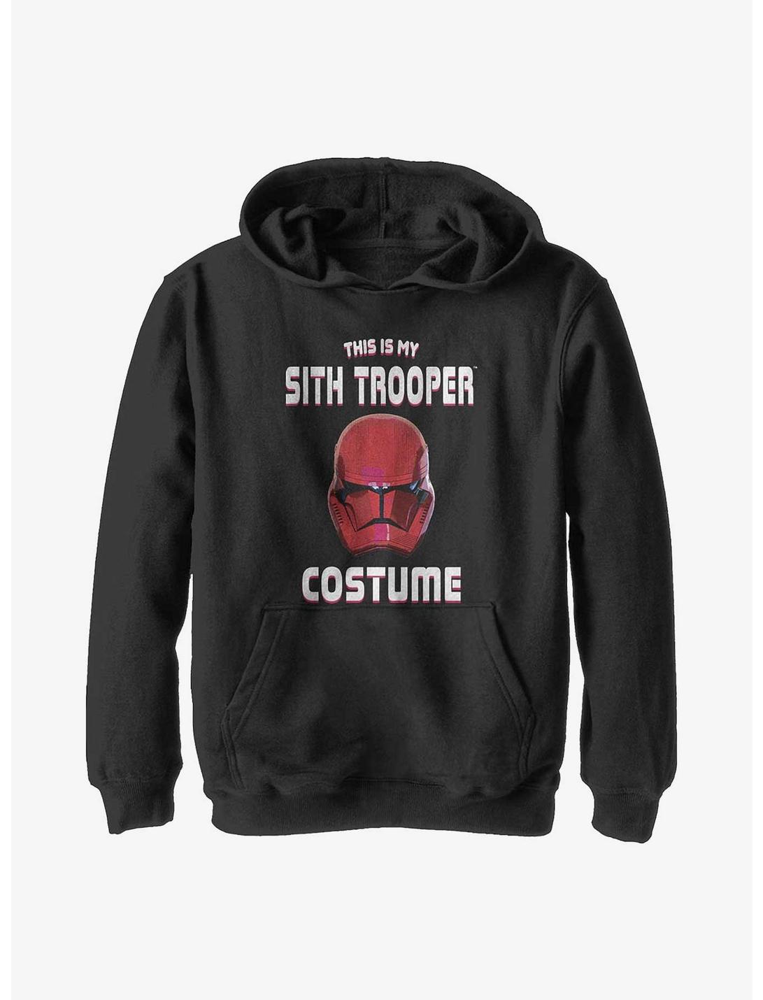 Star Wars Episode IX: The Rise Of Skywalker Sith Trooper Costume Youth Hoodie, BLACK, hi-res