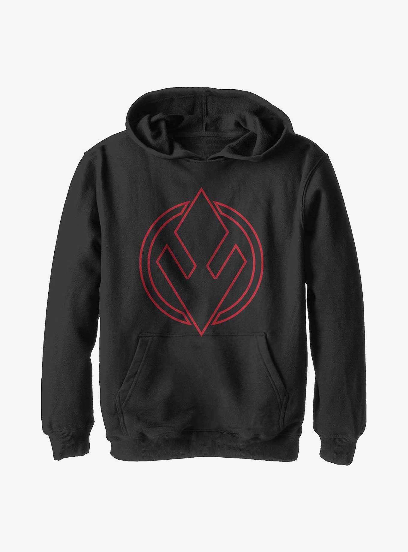 Star Wars Episode IX: The Rise Of Skywalker Sith Trooper Emblem Youth Hoodie, , hi-res