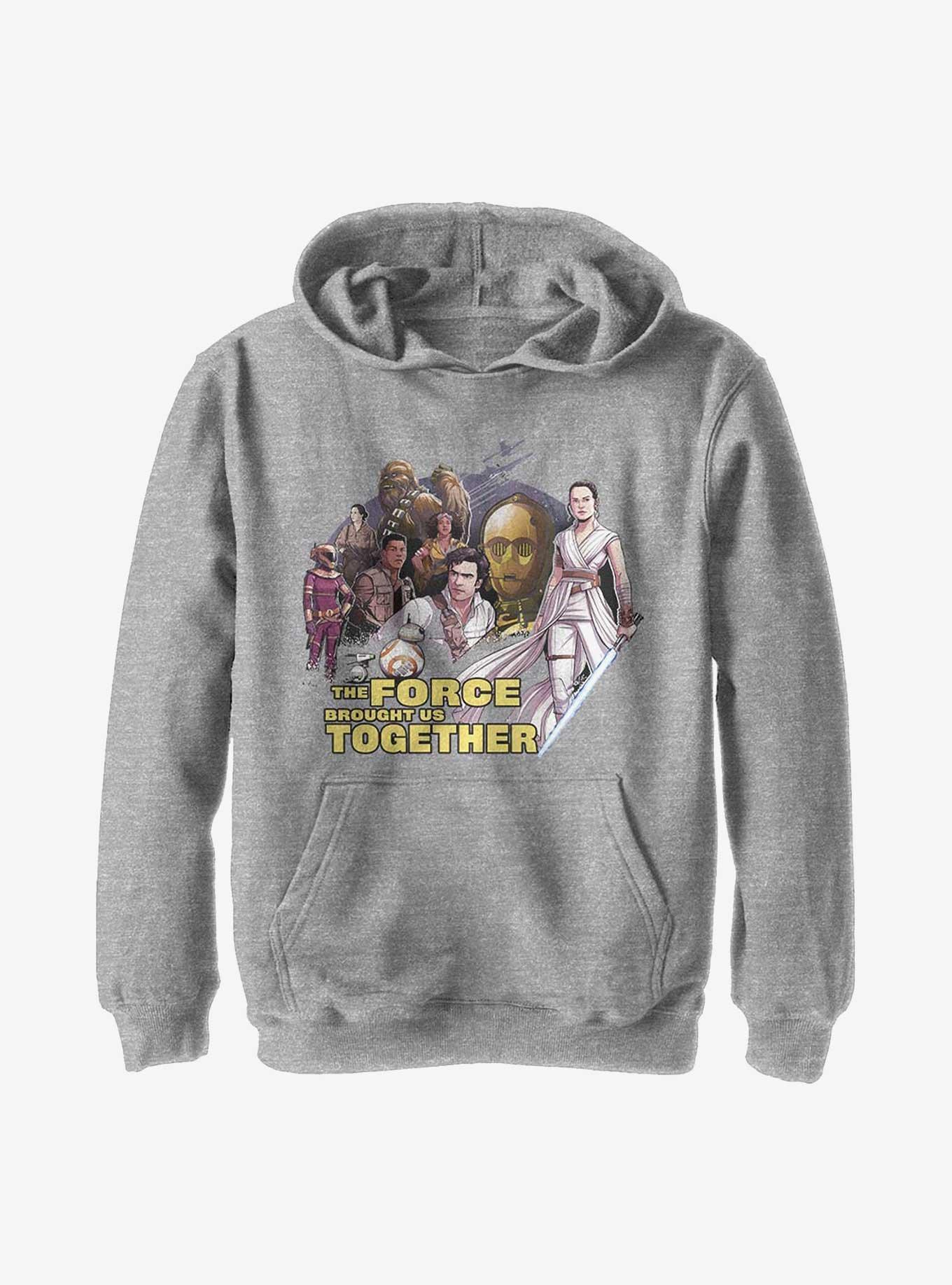 Star Wars Episode IX: The Rise Of Skywalker Togetherness Youth Hoodie, ATH HTR, hi-res