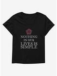 Supernatural Nothing Simple Girls Plus Size T-Shirt, , hi-res