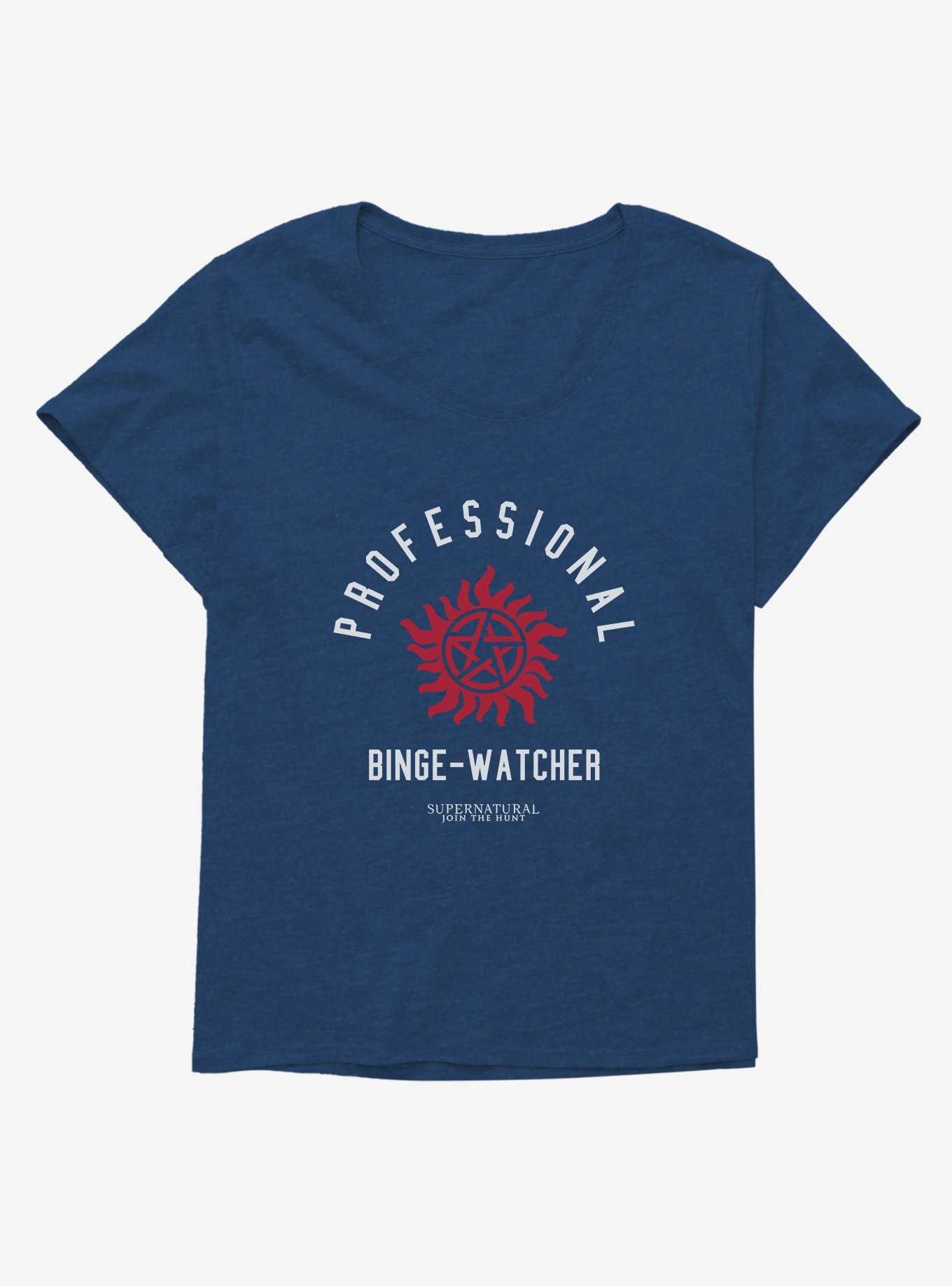 Supernatural Professional Binge Watcher Girls Plus Size T-Shirt, , hi-res