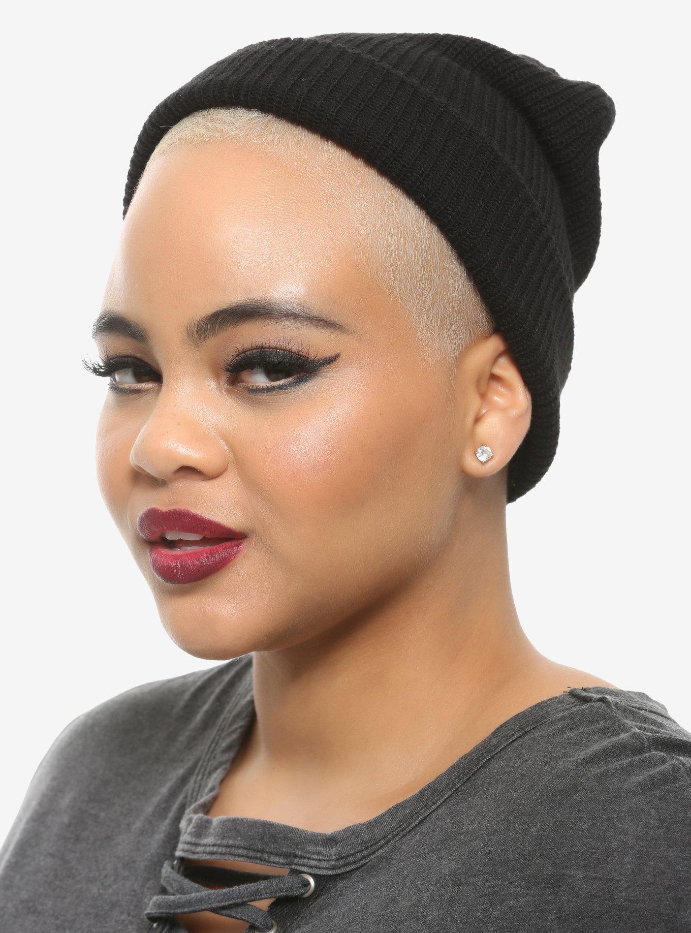 Classic Black Beanie, , hi-res