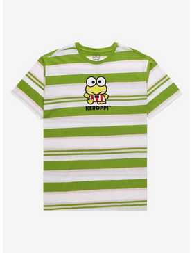 Sanrio Keroppi Portrait Embroidered Stripe T-Shirt - BoxLunch Exclusive , , hi-res