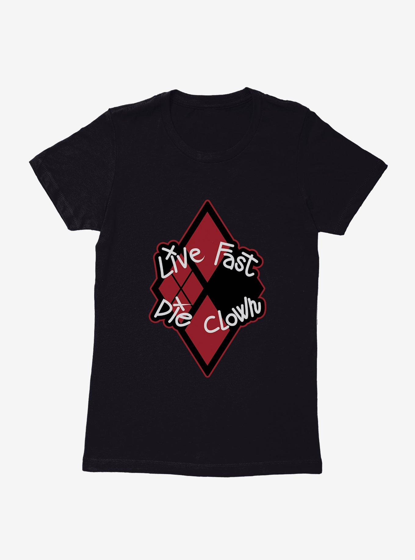 DC Comics The Suicide Squad Live Fast Die Clown Womens T-Shirt, , hi-res