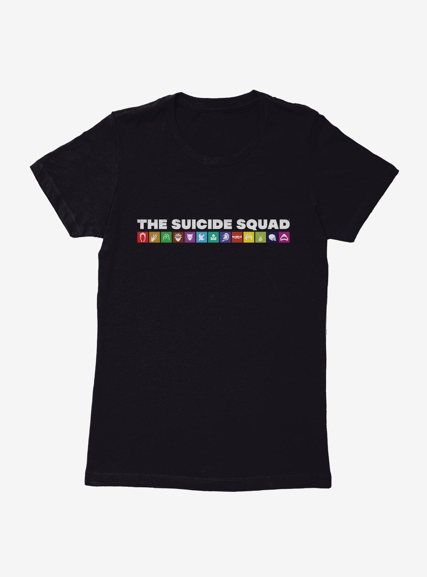 DC Comics The Suicide Squad Symbols One Line Womens T-Shirt, , hi-res