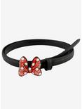 Disney Minnie Mouse Glitter Bow Belt, BLACK, hi-res