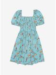 Disney The Little Mermaid Sea Flowers & Shells Smocked Dress - BoxLunch Exclusive, TEAL, hi-res