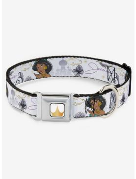 Disney Aladdin Jasmine Palace Flowers Seatbelt Dog Collar, , hi-res